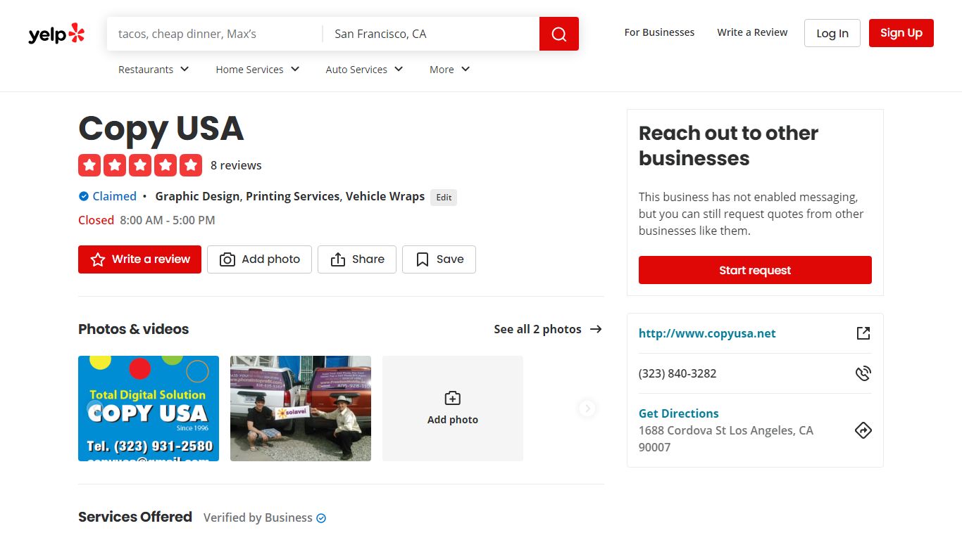 COPY USA - Graphic Design - 1688 Cordova St, Los Angeles, CA - Phone ...